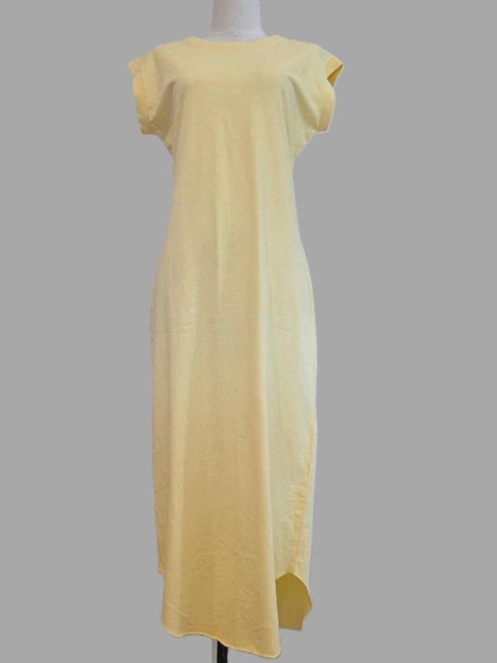 NEW $178 FRANK & EILEEN CORY VINTAGE MUSCLE TEE DRESS IN YELLOW SIZE S